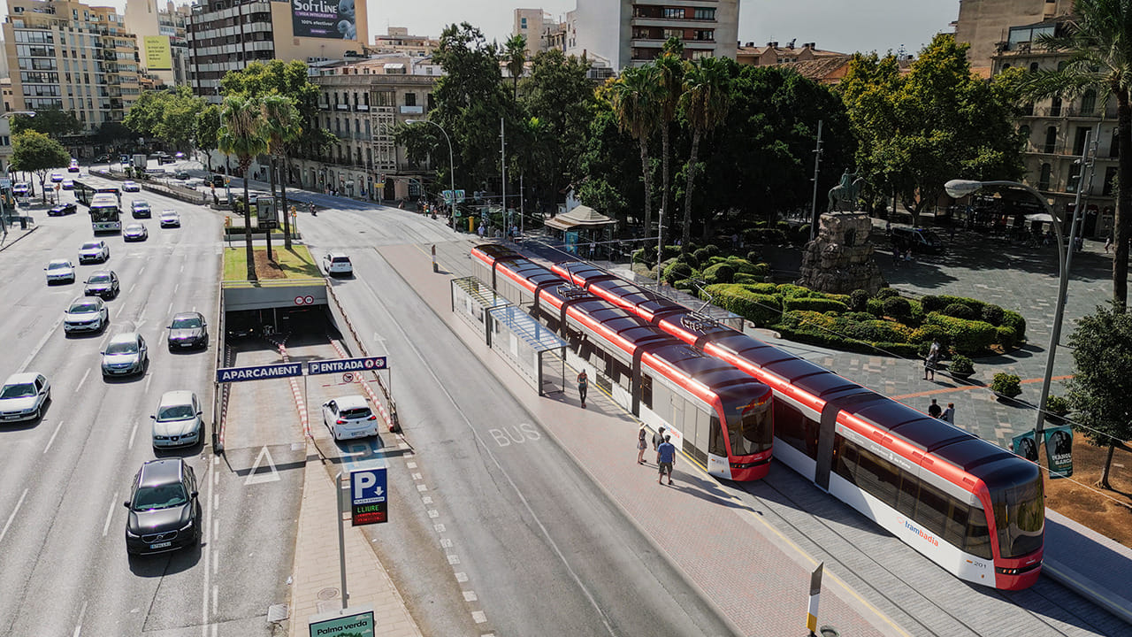 Presentat el trambadia que unirà el centre de Palma amb el Molinar, el Coll, Can Pastilla i l'aeroport