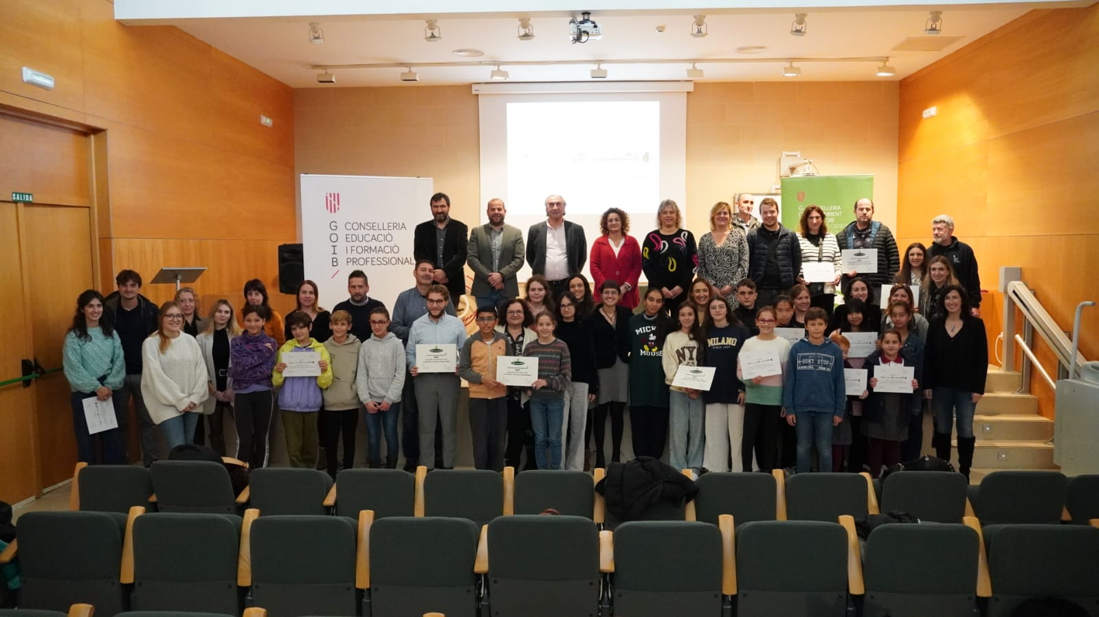 18 centres escolars de Mallorca, distingits amb el guardó de Centres Ecoambientals