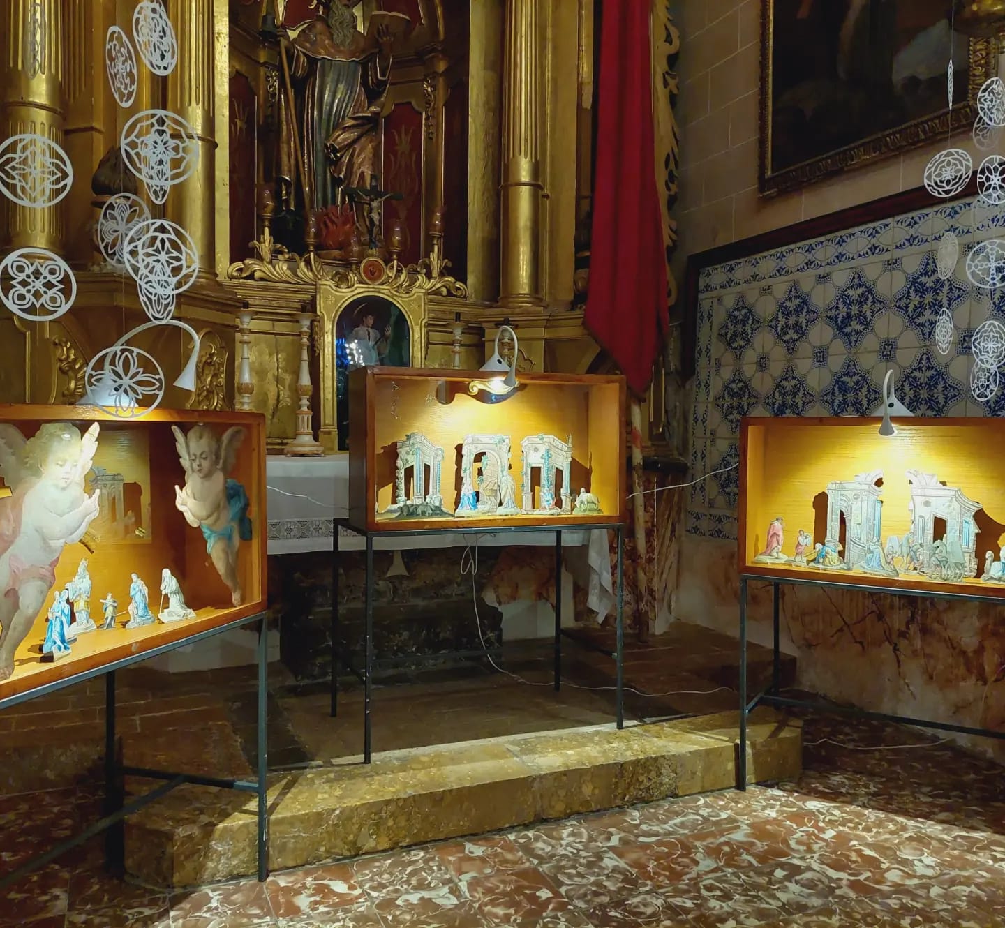 La Parròquia de Sencelles obri una exposició sobre els betlems fets de paper