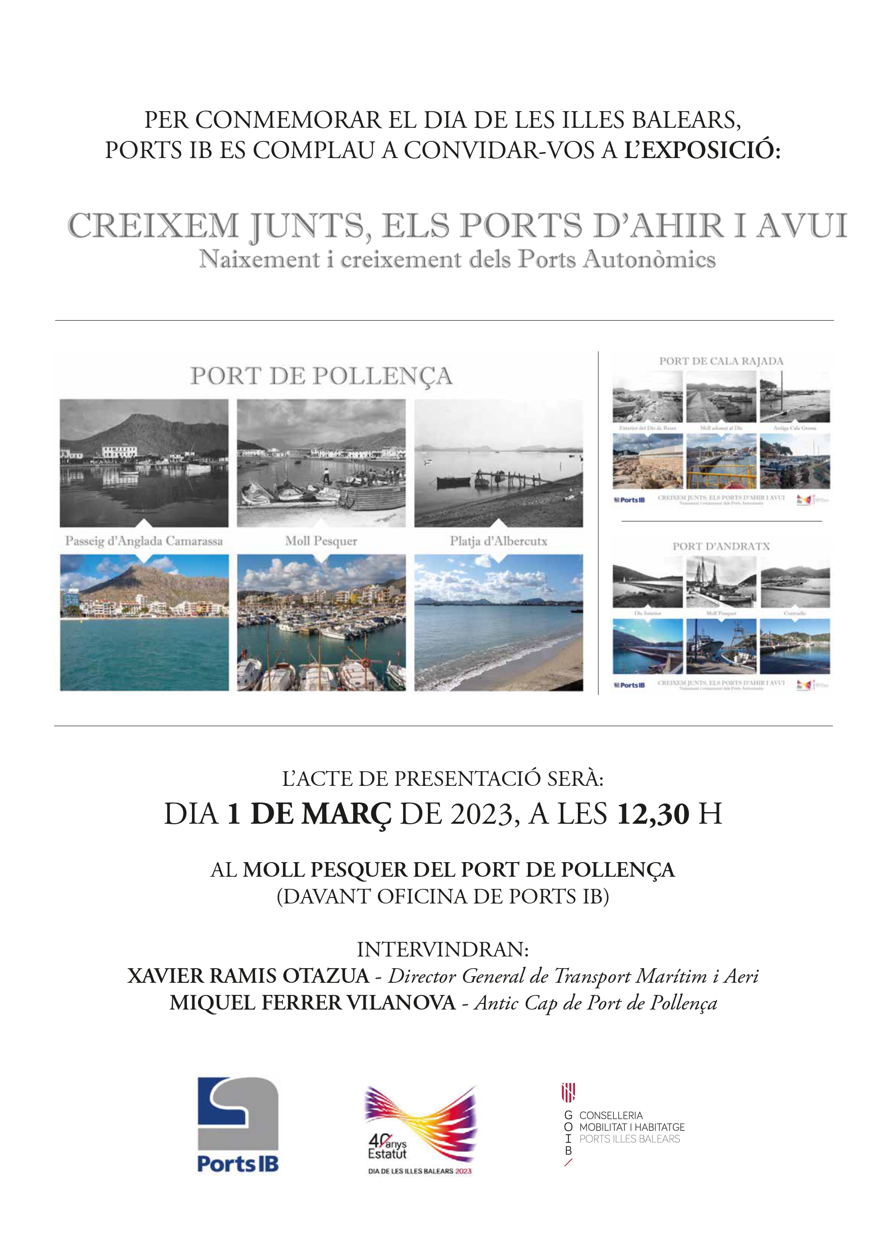 Ports de les Illes Balears exposa fotografies antigues de tretze instal·lacions