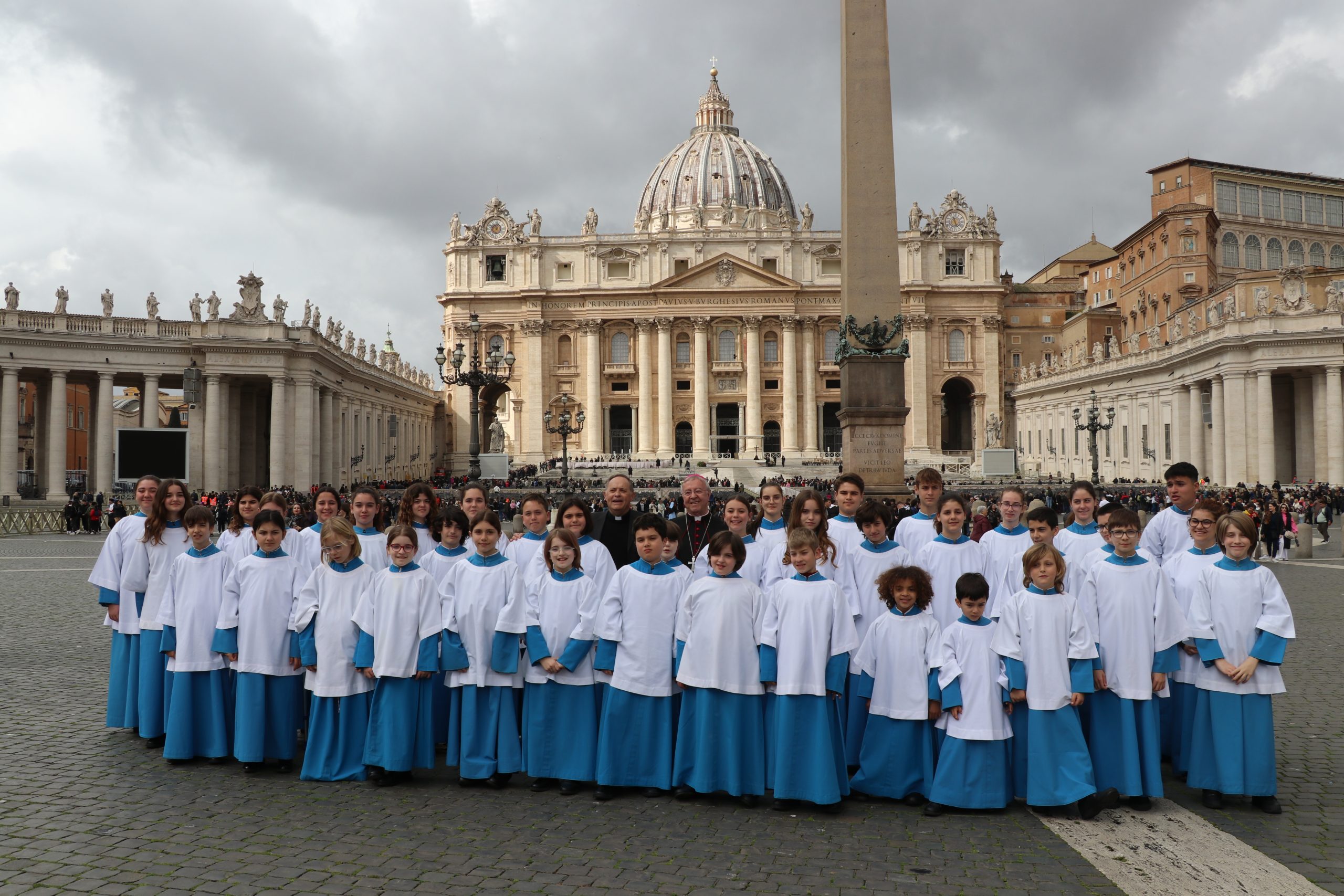 Els Blauets de Lluc canten a Roma davant el Papa Francesc en una jornada històrica