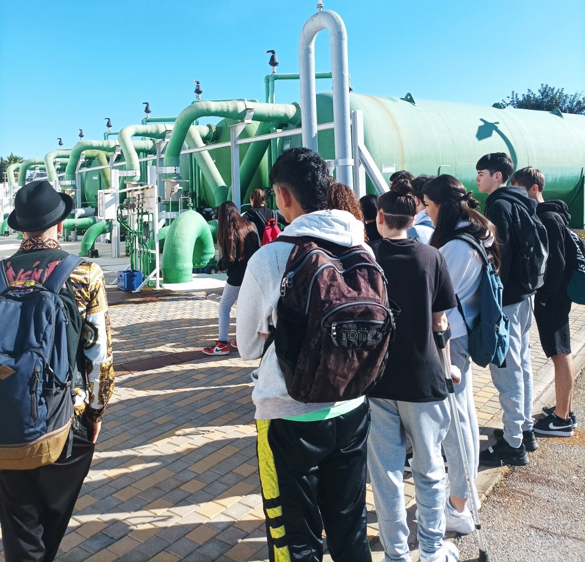 Estudiants d'Eivissa visiten les instal·lacions d'abastiment d'aigua, sanejament i depuració