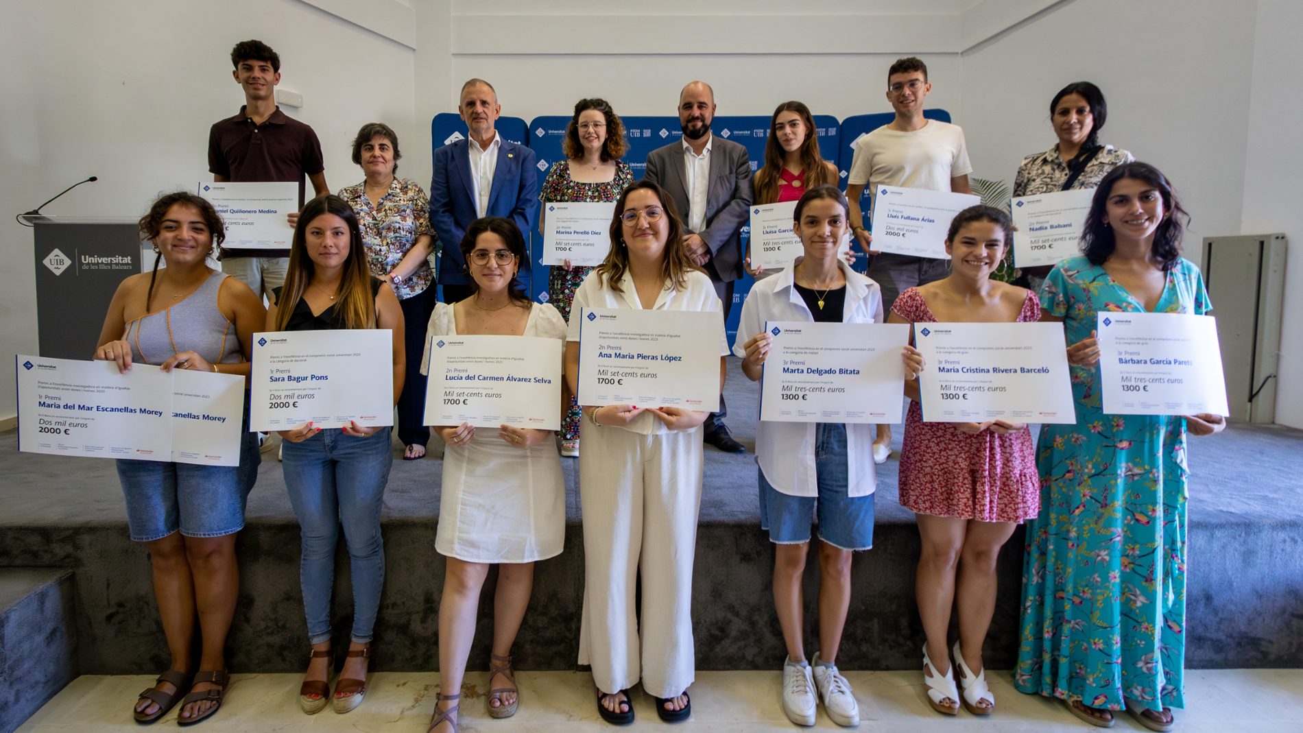 La UIB i el Banc Santander lliuren els Premis a l’Excel·lència UIB 2023