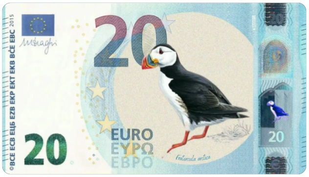 Aus i rius, alguns dels temes que podrien il·lustrar els nous bitllets d'euro si guanyen l'enquesta
