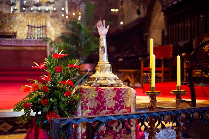 La Seu de Mallorca commemora el 500 aniversari de l'arribada del braç de Sant Sebastià