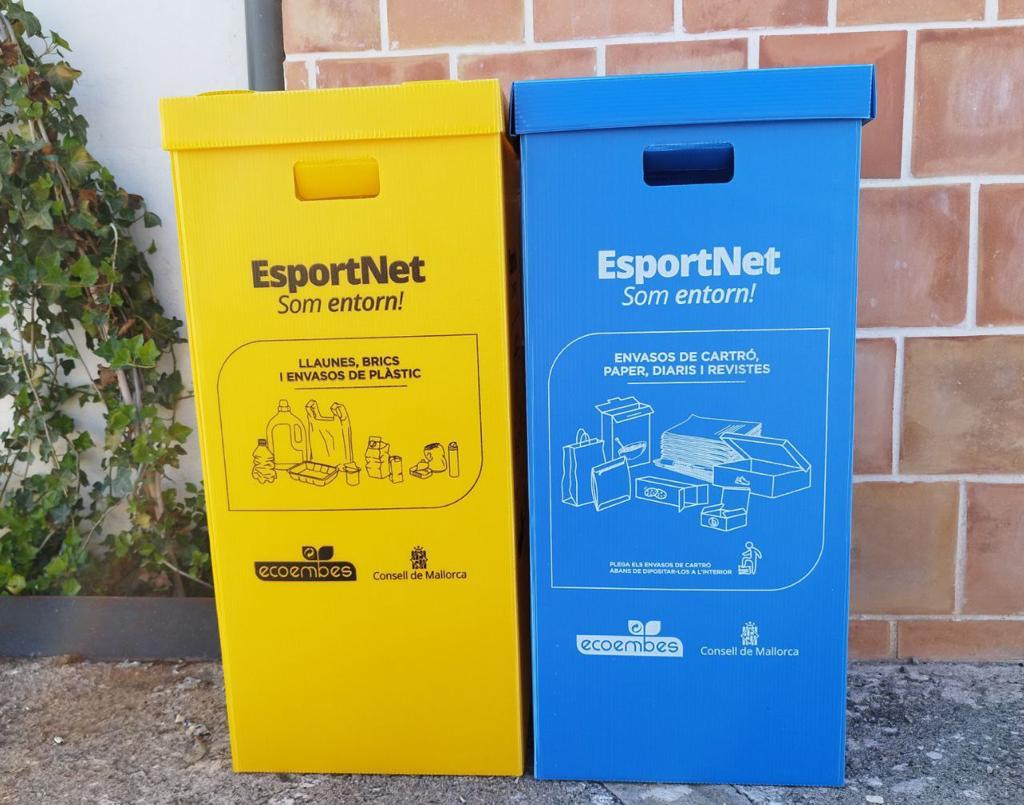 Els poliesportius municipals seran dotats de contenidors blaus i grocs per augmentar el reciclatge