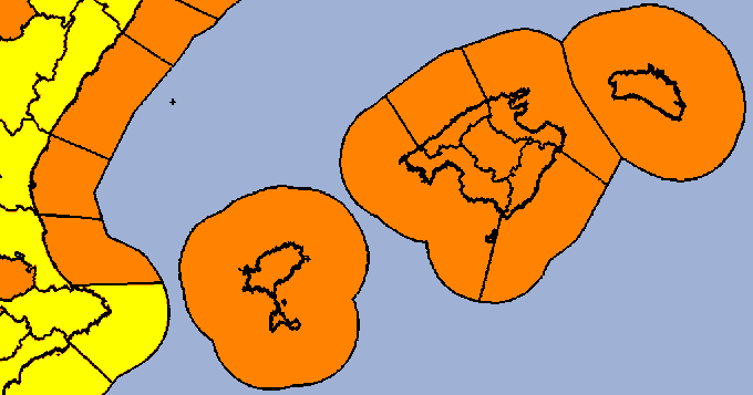 Alerta taronja per vent a tot l'arxipèlag el dijous i el divendres