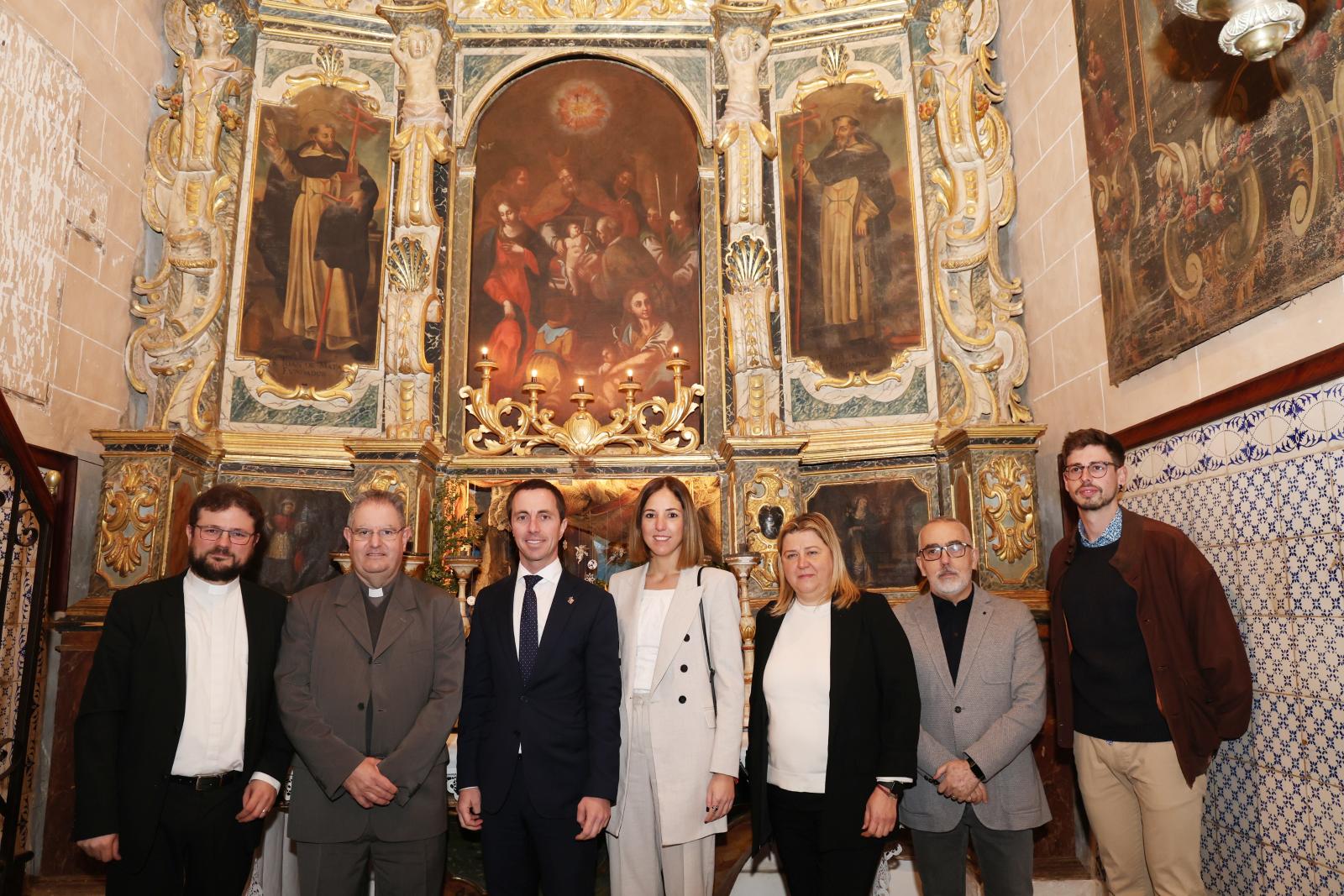 Consell i Bisbat de Mallorca presenten la restauració de tres teles pictòriques del segle XVII i XVIII