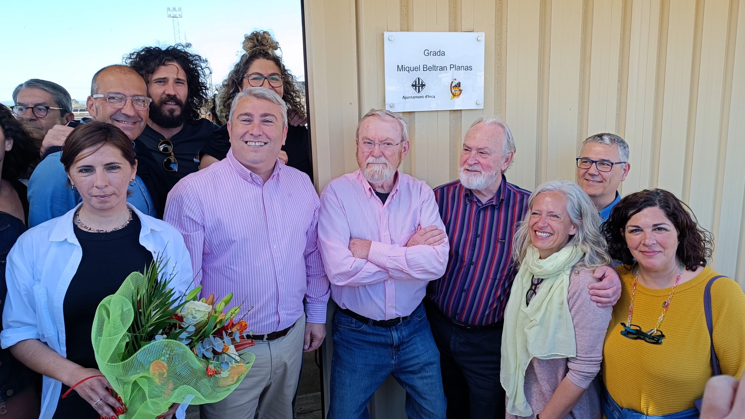 Homenatge a l’exbatle d'Inca Miquel Beltran al camp del Constància