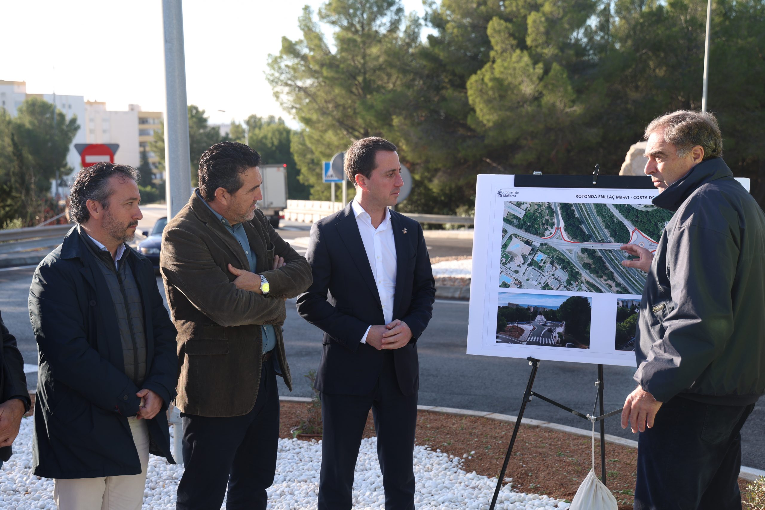 El Consell de Mallorca millora la seguretat viària a Costa d’en Blanes amb una nova rotonda