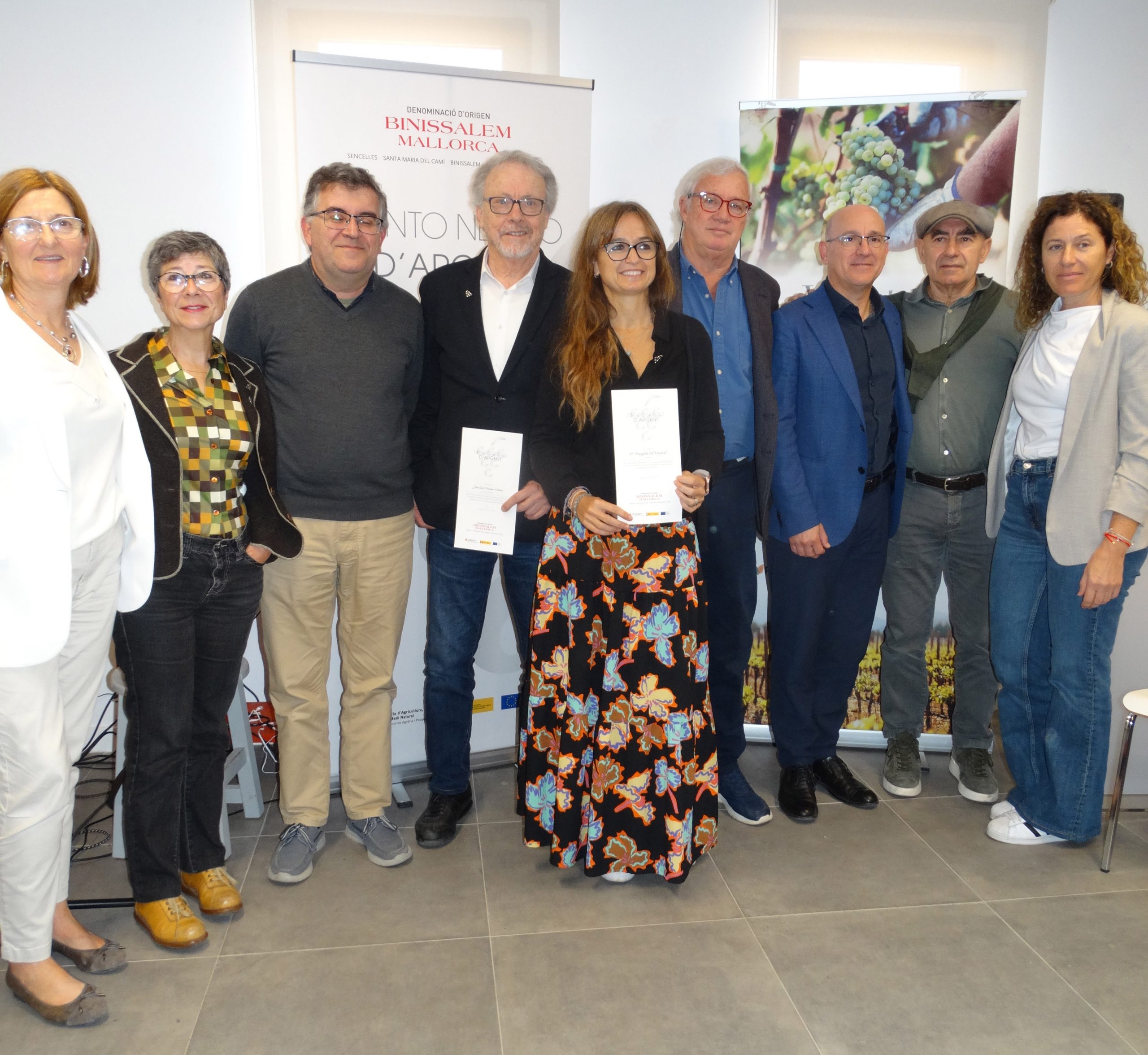 Marga Coll i Luis Maraver, homenatjats per la Denominació d'Origen Binissalem