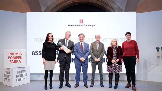 L'associació de premsa AMIC rep el Premi Pompeu Fabra de comunicació i noves tecnologies