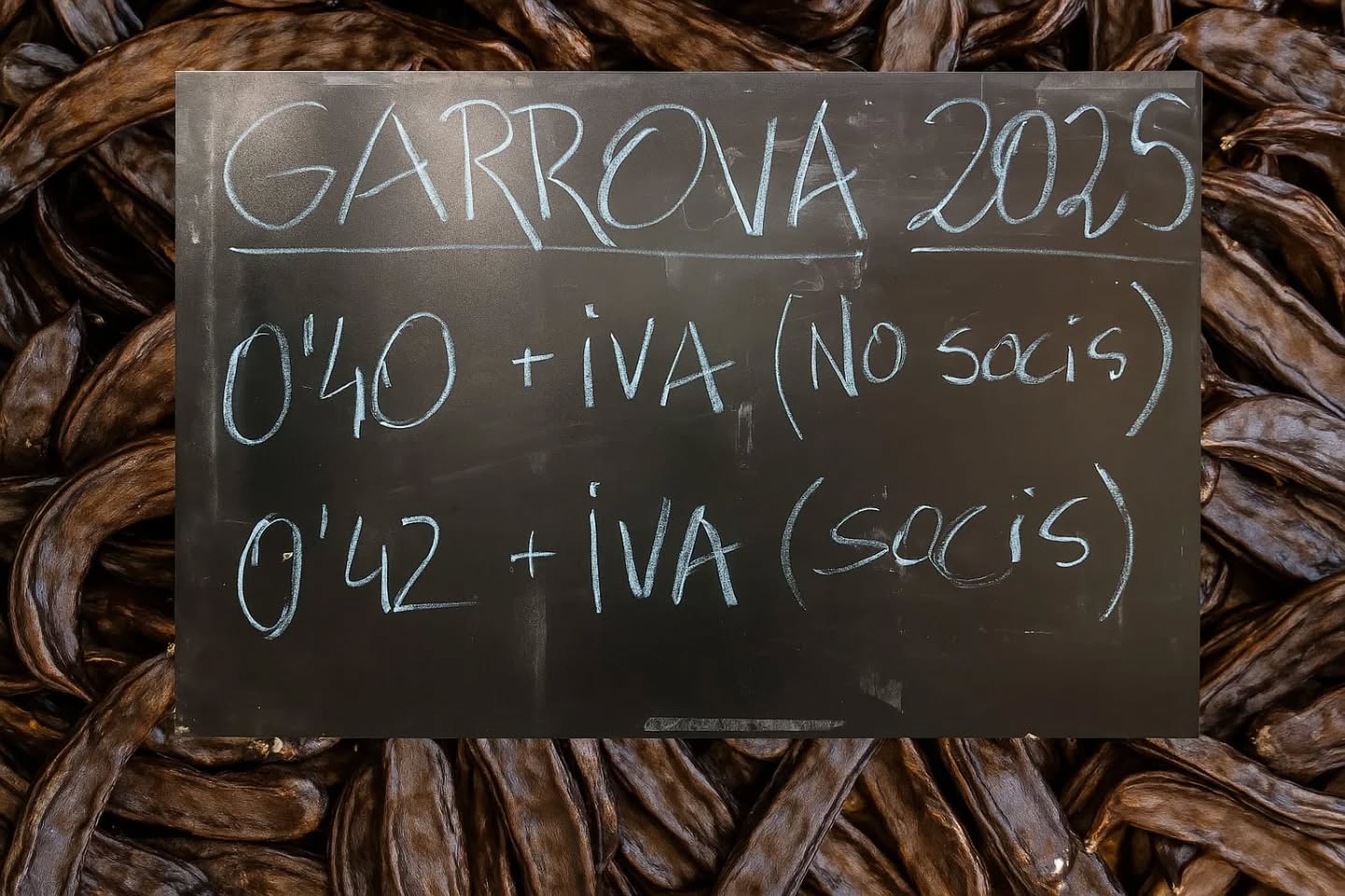 El preu de la garrova no aixeca el cap