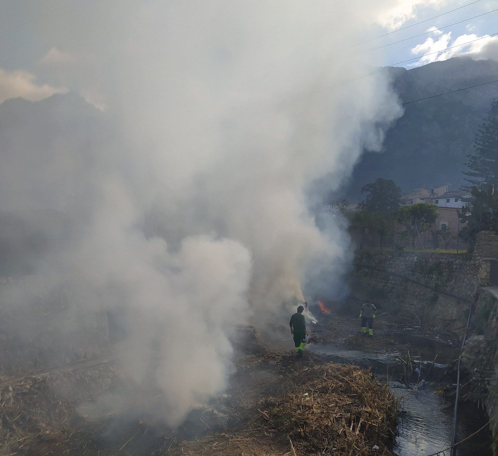 Mai s'ha de cremar vegetació quan està humida