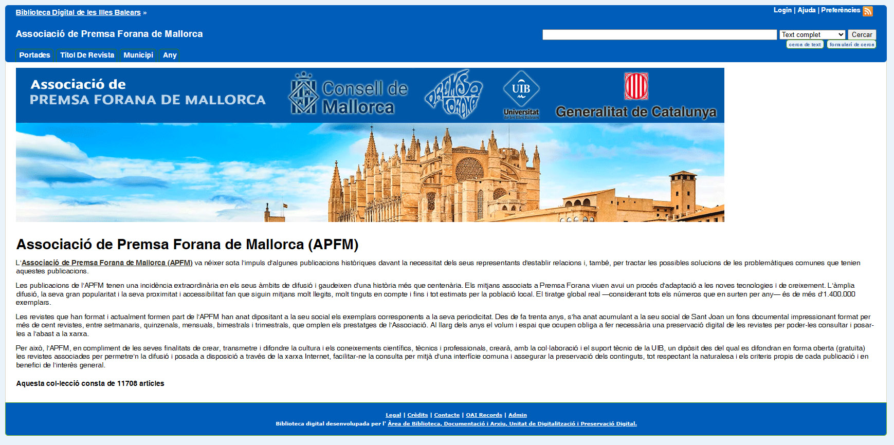 Premsa Forana digitalitza 2.000 nous exemplars, consultables a la Biblioteca Digital de la UIB