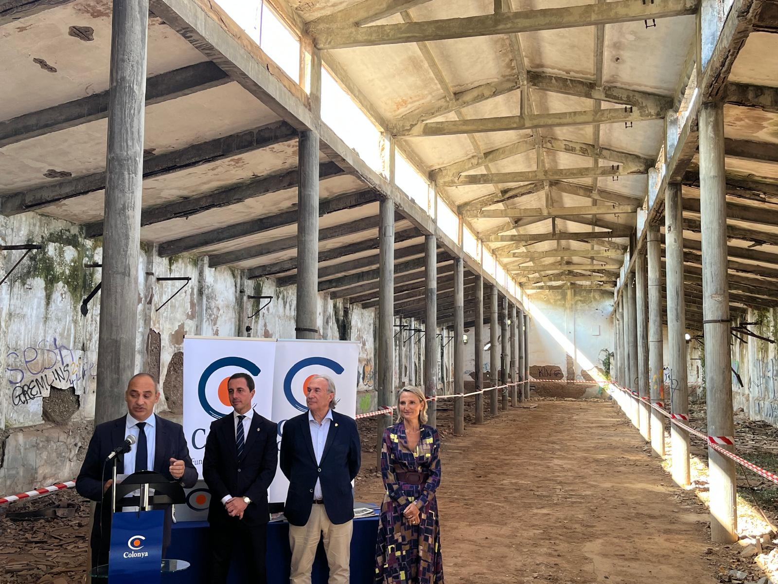 Caixa Colonya posa en marxa la rehabilitació de Can Morató amb la primera pedra