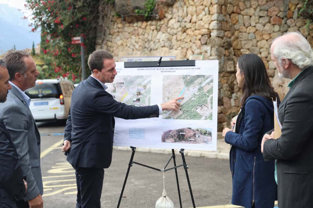 El Consell acabarà amb el perill del talús de Fornalutx