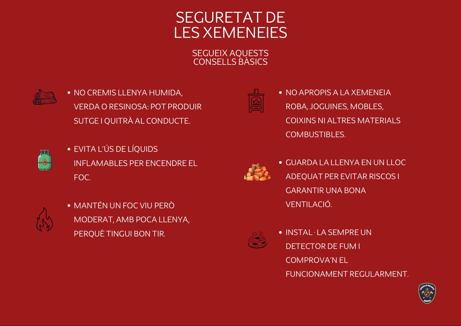 Els consells dels Bombers per evitar accidents amb les xemaneies