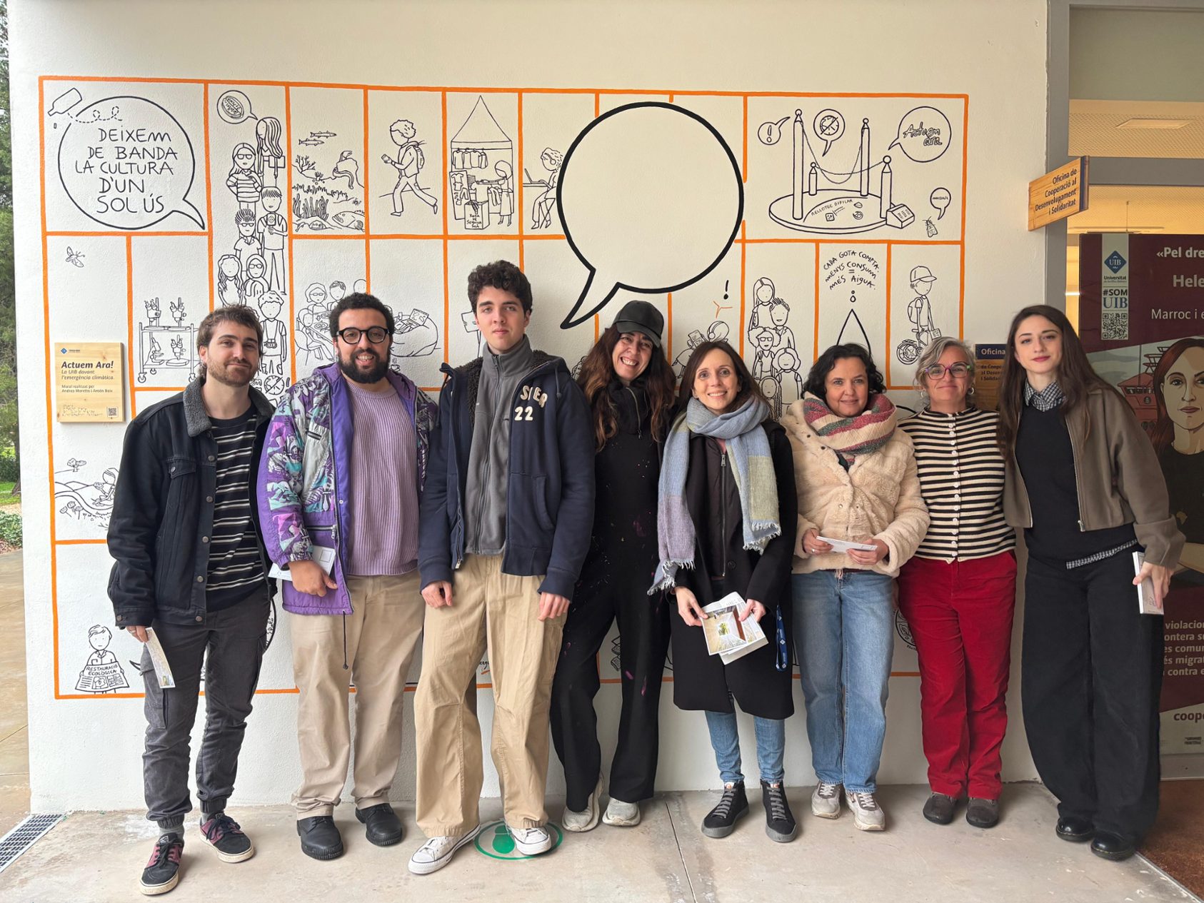 La UIB inaugura un mural sobre els reptes ambientals i l'emergència climàtica