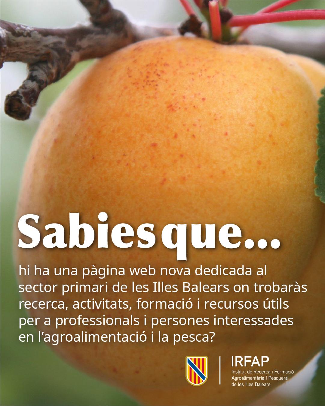L’IRFAP estrena una nova web per acostar la recerca i la formació al sector primari balear