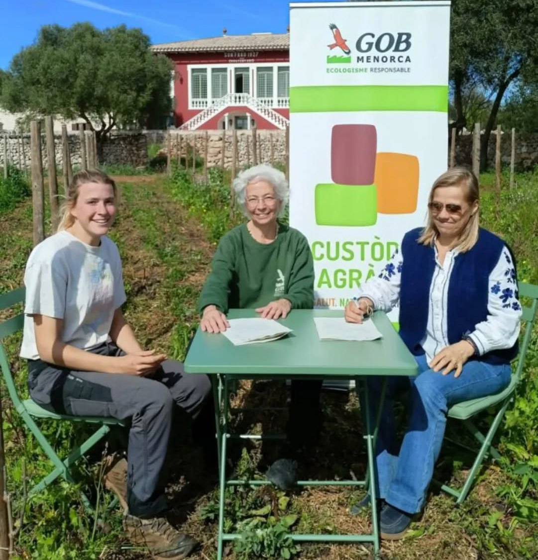 Les vinyes de Son Frau s’incorporen a la Custòdia Agrària del GOB Menorca