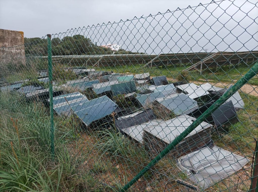 El GOB alerta de l’abandonament de plaques solars al parc fotovoltaic de Binissafúller