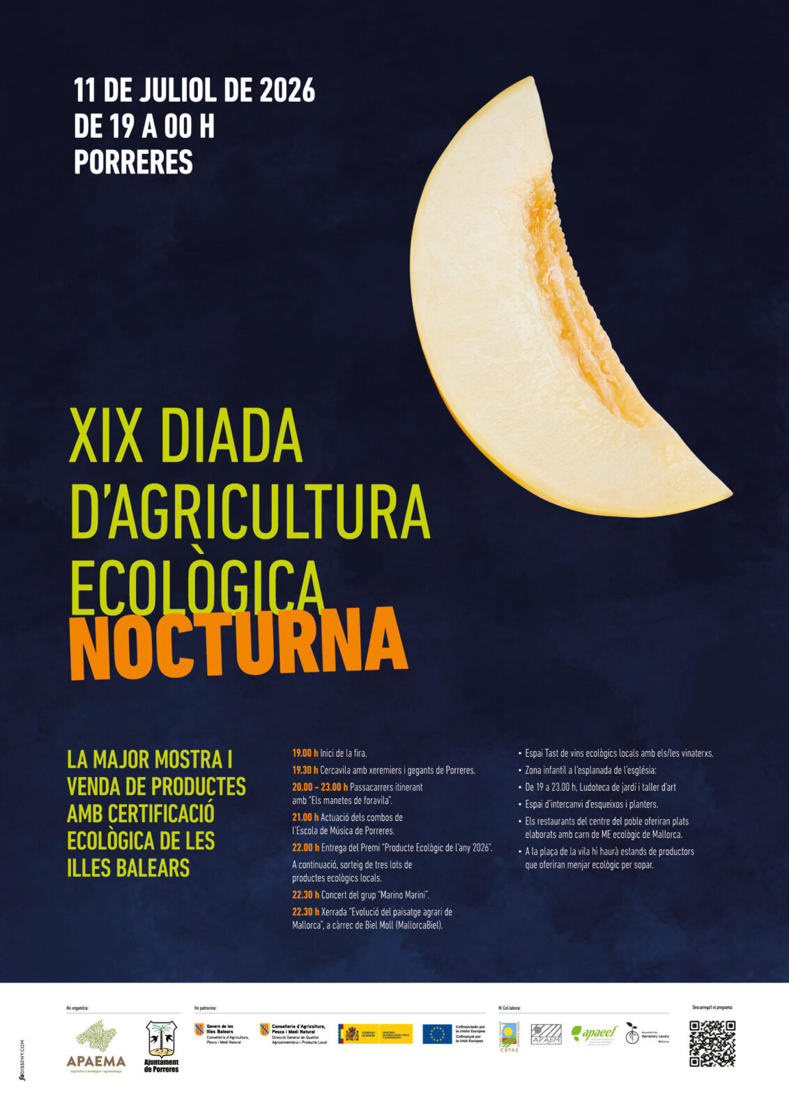 Porreres acollirà dissabte la XIX Diada d'Agricultura Ecològica amb una cinquantena d'expositors