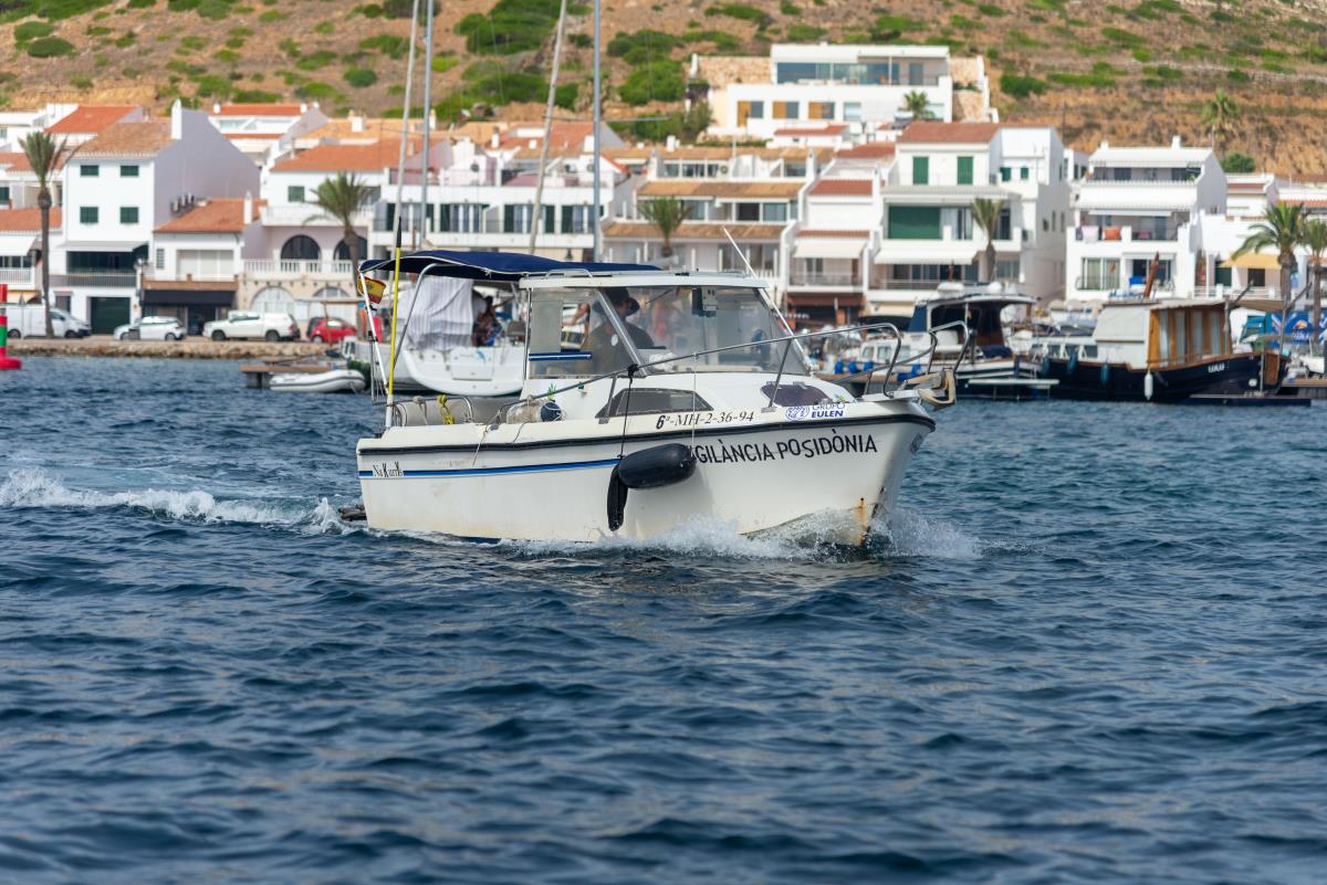 El Consell de Menorca reforça la vigilància de la posidònia amb una embarcació pròpia durant l'estiu