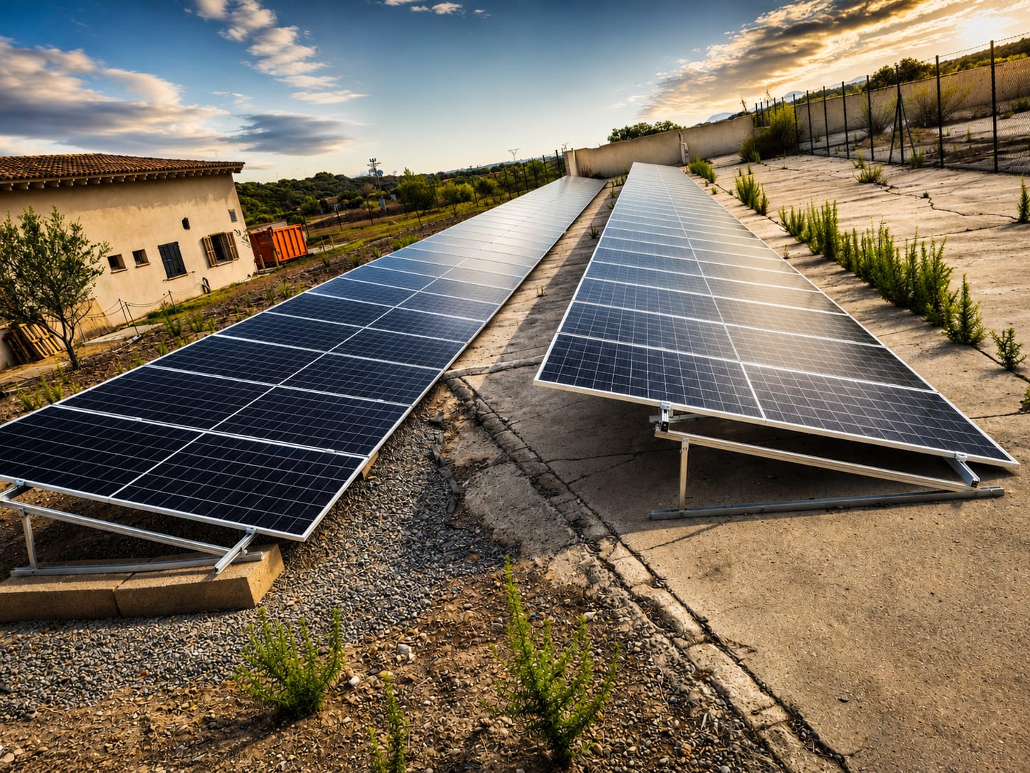 Plaques solars a quatre depuradores per reduir la dependència de la xarxa elèctrica