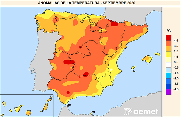 El setembre de 2026 va ser el segon més càlid registrat a les Balears des de 1961